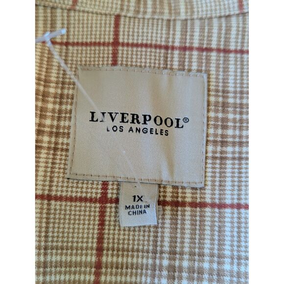 Liverpool Los Angeles Plaid Boyfriend Blazer Jacket  Sz 14 - Picture 2 of 8